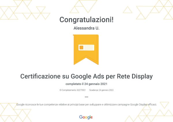 Google Ads display certification