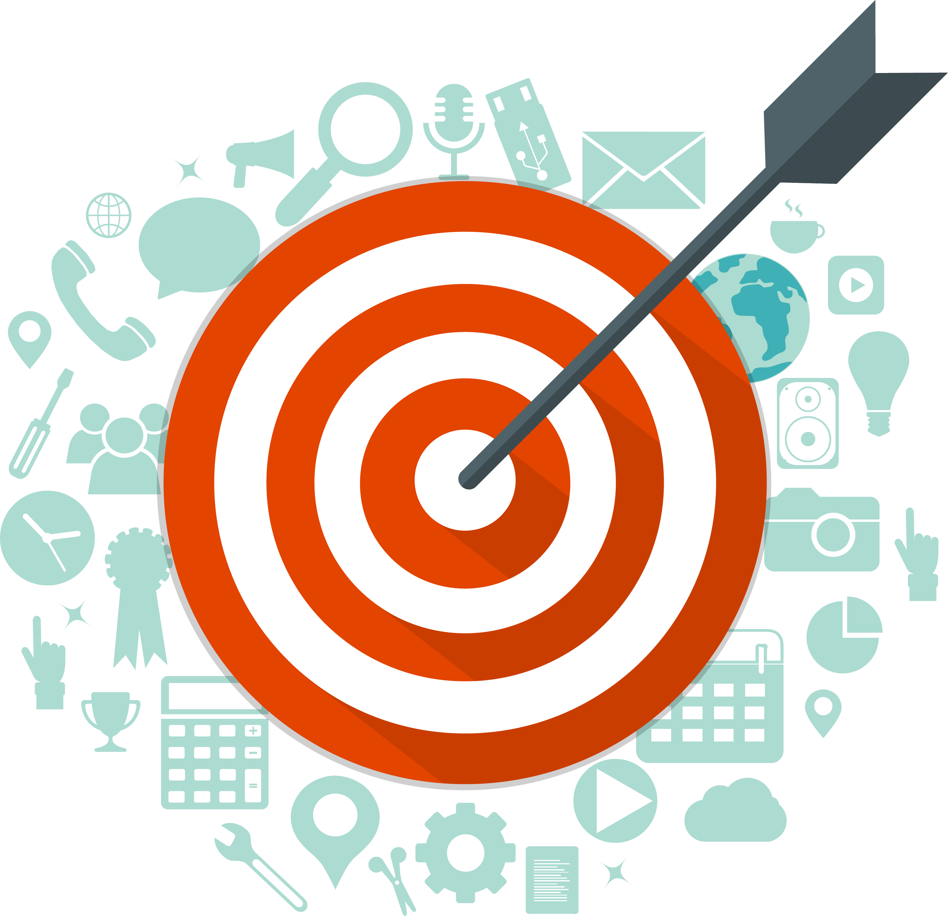 Digital marketing - Bersaglio con freccia